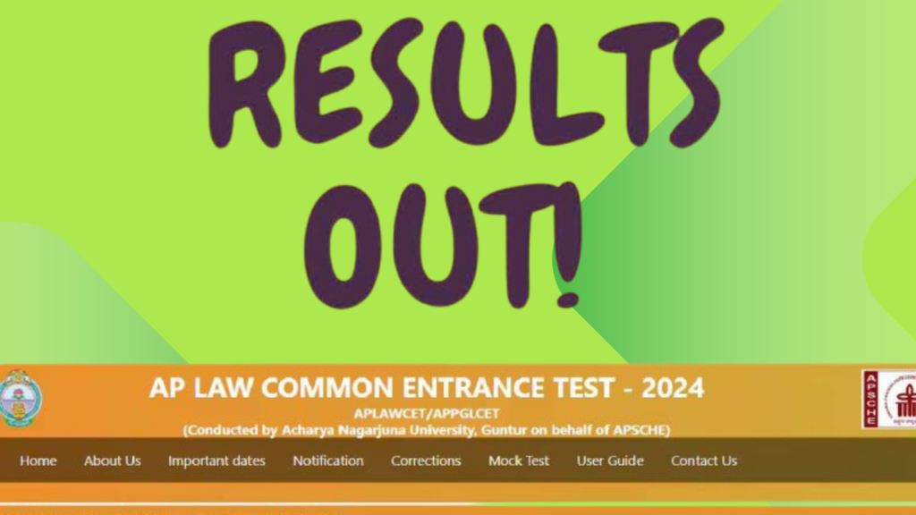 AP LAWCET PGLCET Results 2024